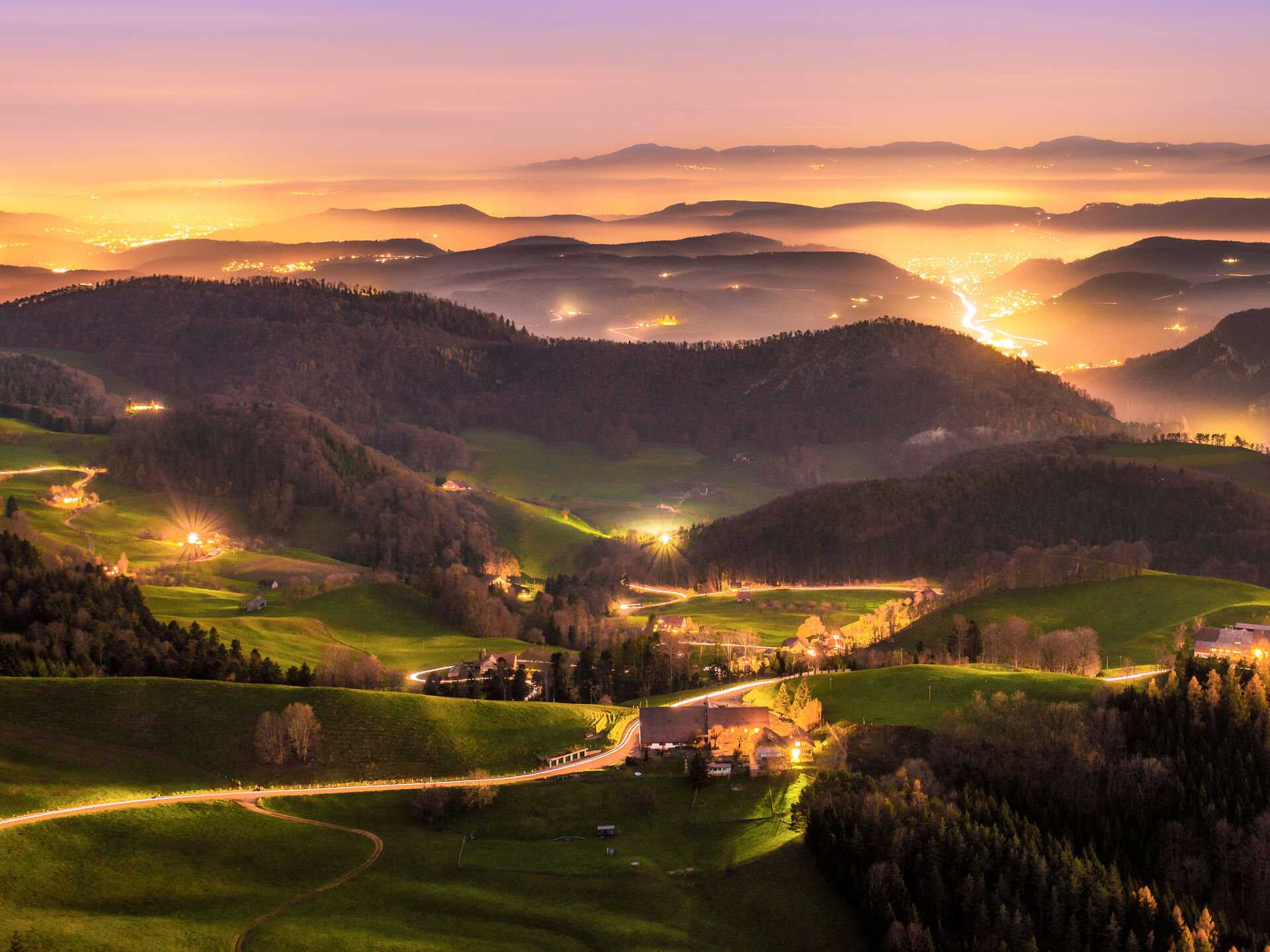 Belchenflue in der Nacht