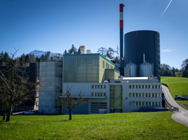 Heizzentrale EBL Fernwärme Rigi