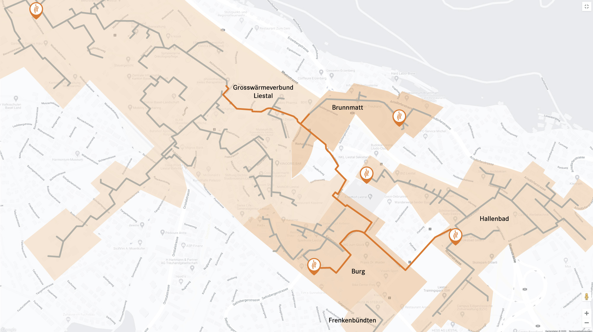 Liestal Plan Grosswaermeverbund