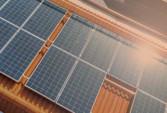 Photovoltaikanlagen auf einem Dach