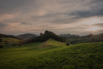 Hügelige Landschaft