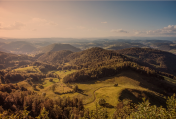 Hügelige Lanschaft